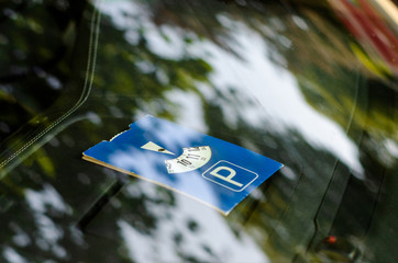 Disc parking is a system of allowing time-restricted free parking through display of a parking disc...