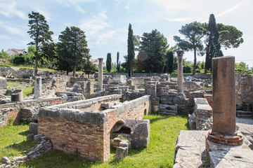 Split, Croatia. Roman ruins of Salona at Solin