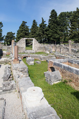 Split, Croatia. Roman ruins of Salona at Solin