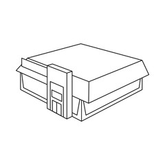 Isolated object of shop and fashion logo. Set of shop and commercial vector icon for stock.