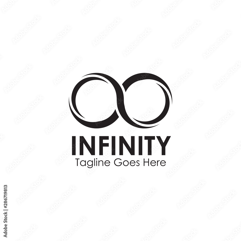 Canvas Prints infinity logo design inspiration vector template