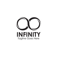 Infinity logo design inspiration vector template