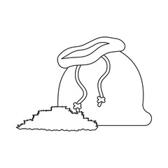 Vector illustration of pouch and product icon. Collection of pouch and bag stock symbol for web.