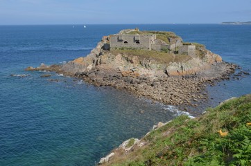 Fototapeta na wymiar Fort de l'îlette, Kermorvan, le Conquet, Brittany, France
