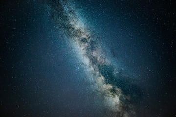Milky way stars shot taken in darkest part of Poland