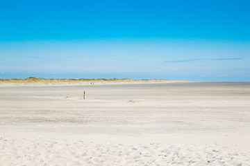 Fototapeta na wymiar The Beach of Sankt Peter-Ording - Sand Dunes - Northern Germany - Schleswig-Holstein