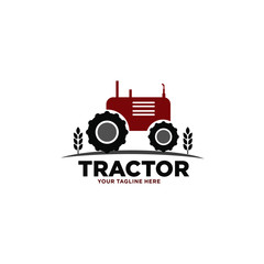 Tractor Farm Logo Template Stock Vector 