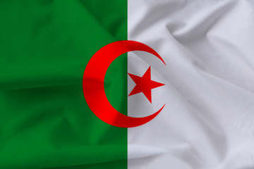 national flag of Algeria, a symbol of vacation, immigration, politics