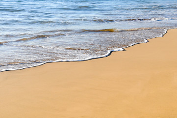 waves on the beach