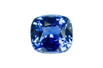Fototapeta premium blue Sapphire isolated on white