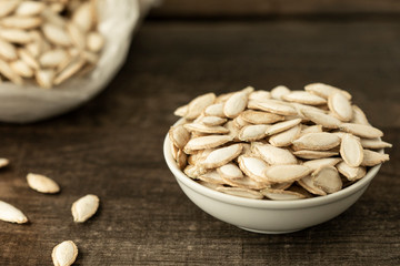 Detail of peanuts with peel