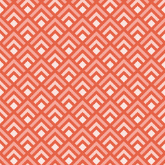 Red seamless pattern with geometric shapes