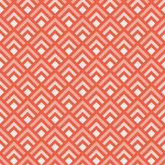 Red seamless pattern with geometric shapes