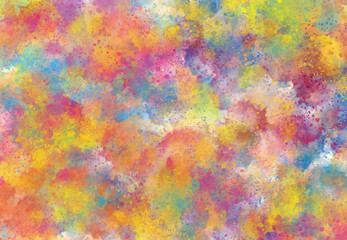 Abstract watercolor splatter brush digital art painting soft focus for texture background