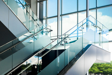 Marble stairs interior in Modern building