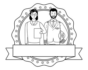 labor day employment celebration cartoon