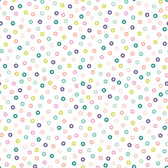 Seamless pattern with colorful circles