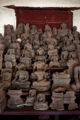 Fototapeta premium Buddha of Wat Si Saket in Laos Buddhist Temple in Vientiane