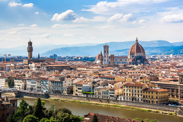 Obraz premium Florence and Saint Mary of the Flower in Florence