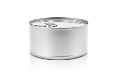 Tin can for preserve food product design mock-up