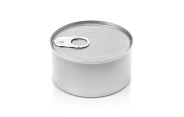 Tin can for preserve food product design mock-up