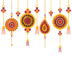 Isolated raksha bandhan vector design