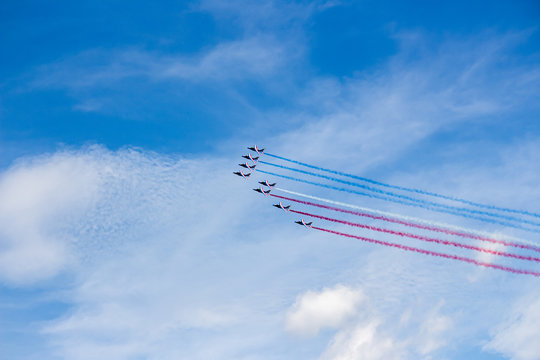 Flugschau Airpower in Zeltweg &Ouml;sterreich Steiermark mit franz&ouml;sischer Fliegerstaffel