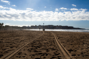 beach tracks