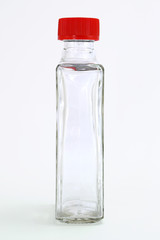 Flacon en verre vide contenant des produits ménagers