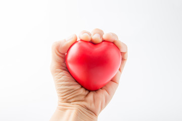 Fototapeta premium handful a red haert