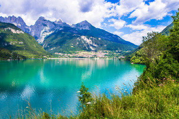 Molveno Lake in Italy