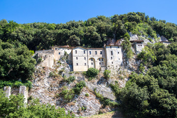 Obraz premium The Hermitage of Greccio Sanctuary in Italy