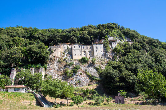 The Hermitage of Greccio Sanctuary in Italy