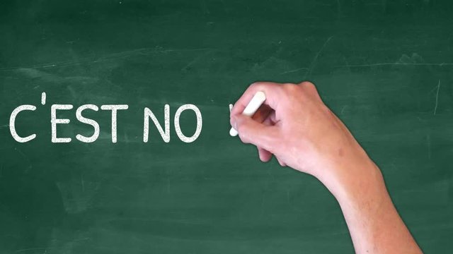 c'est nouveau fleche tableau vert