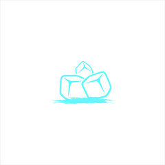 ice block logo design template