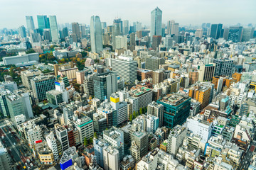 Architecture buildings cityscape in Tokyo, Japan