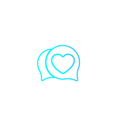 dating logo for apps and web, linear style
