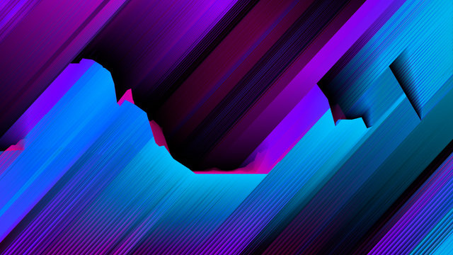 Retro style trendy background. Abstract diagonal lines with colorful gradient