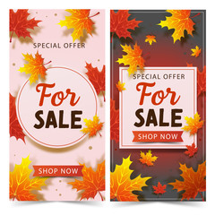 For sale banner.  Special offer. Vector illustration