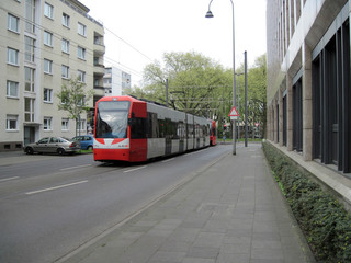 Fototapeta na wymiar Cologne trams
