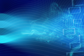 Blue cyber technology background. Innovative concept