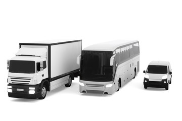 Global cargo transport concept. 3d illustration