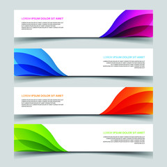 Obraz premium Vector Abstract banner web template