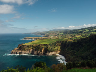 Fototapeta premium Miradouro de Santa Iria on the island of Sao Miguel, Portugal