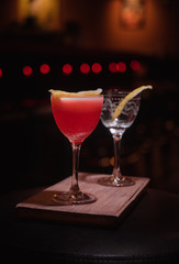 Signature red cocktail