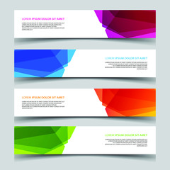 Fototapeta premium Vector Abstract banner web template