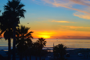 Obraz premium tropical sunset on the beach