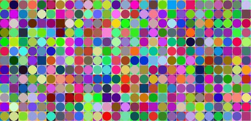Circles pattern in fashion trend wallpaper art colorful