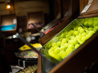 Tennisball shaped candy in the Croatia