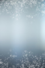 Fototapeta na wymiar Grey frozen background. Lightly decorative ornamental backdrop